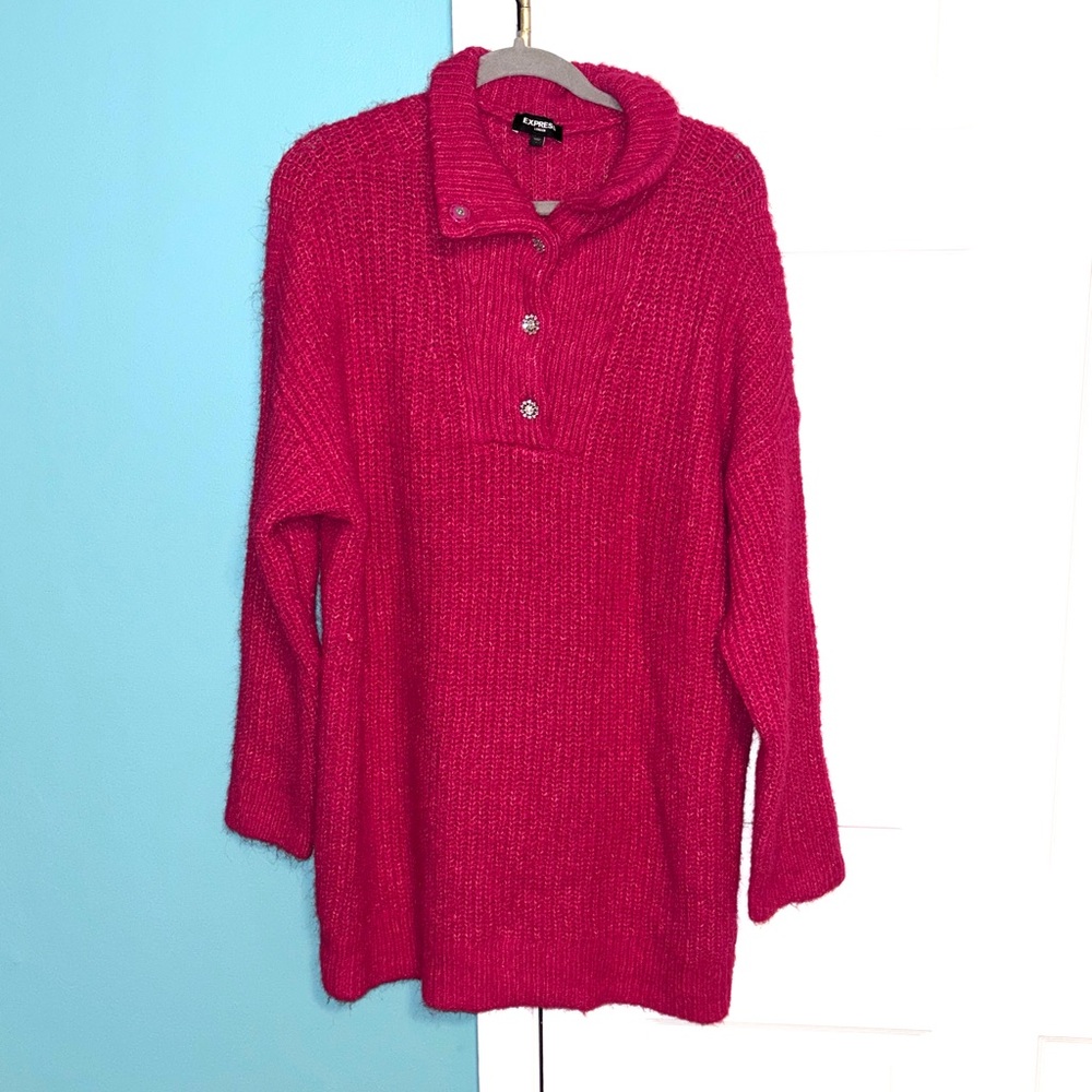 NEW w/o TAGS - Express Pink Super Soft Sweater- Large